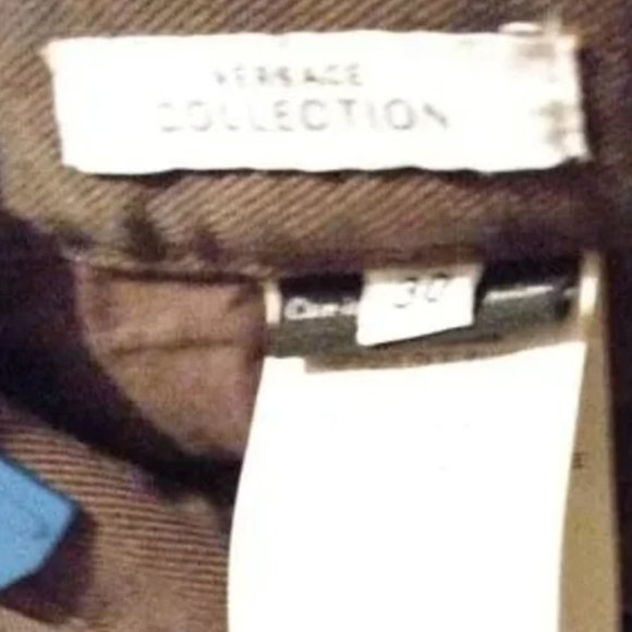 ❤️New VERSACE COLLECTION Gray Denim Jeans Medusa Head Patch Sz 30 - Picture 4 of 7